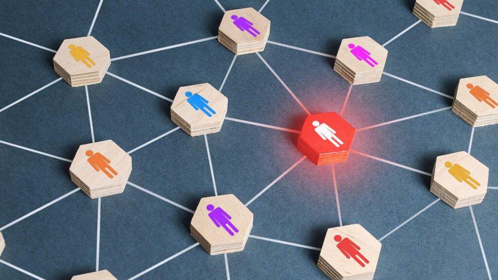 illustration of a weak team member