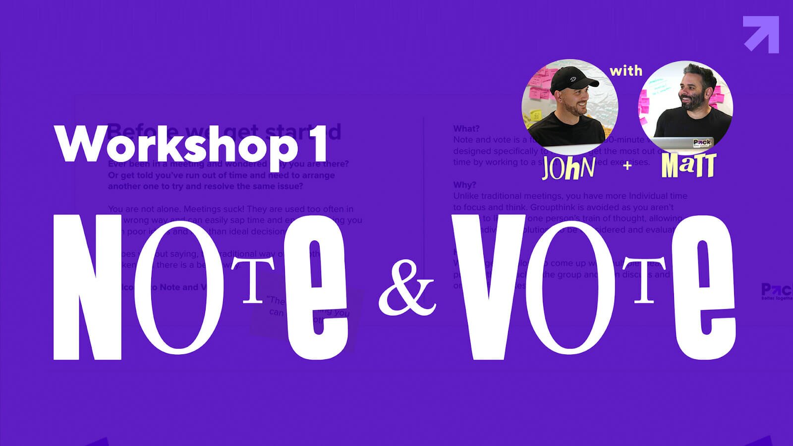 Design Thinking Workshop #1: Note and Vote