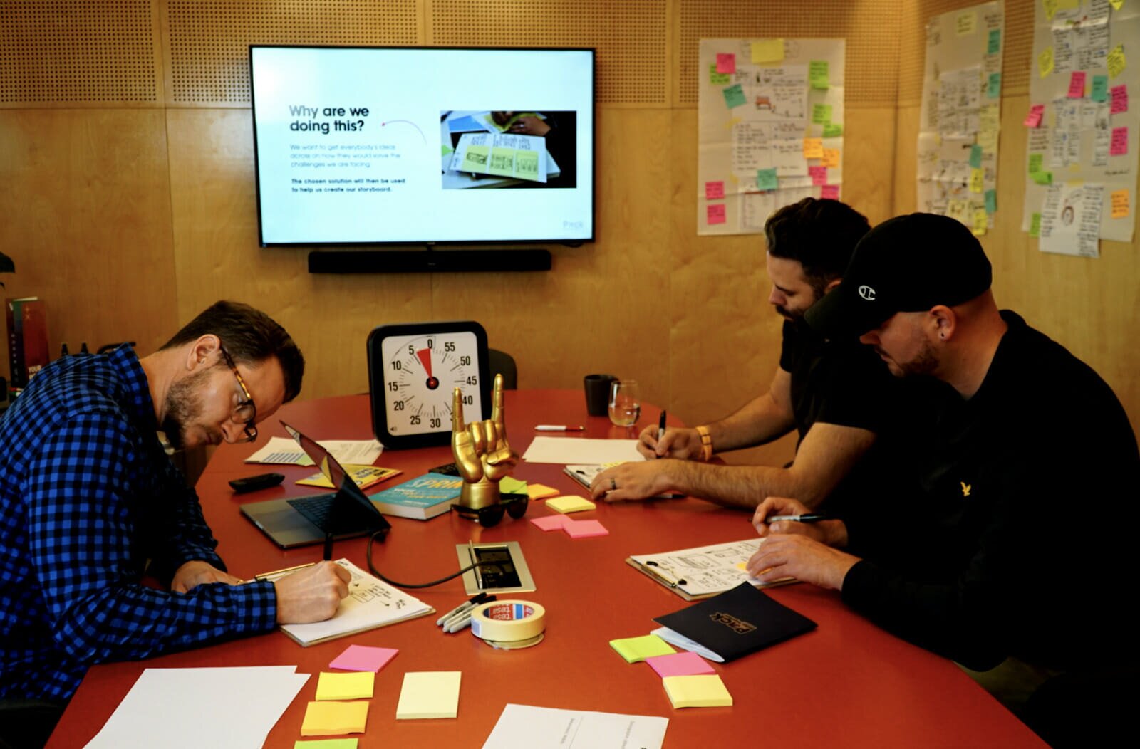 Initial brainstorming in response to potential ideation prompts