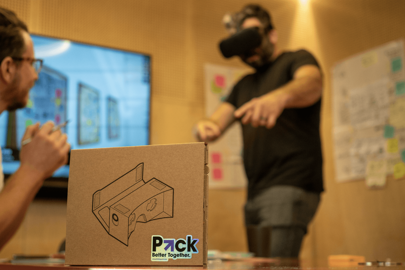 Extended prototyping of some initial VR concepts, and potential packaging.