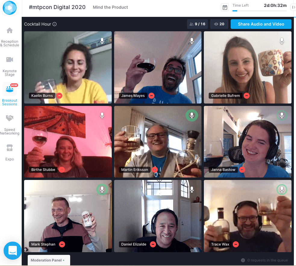 mind the product team socialising online