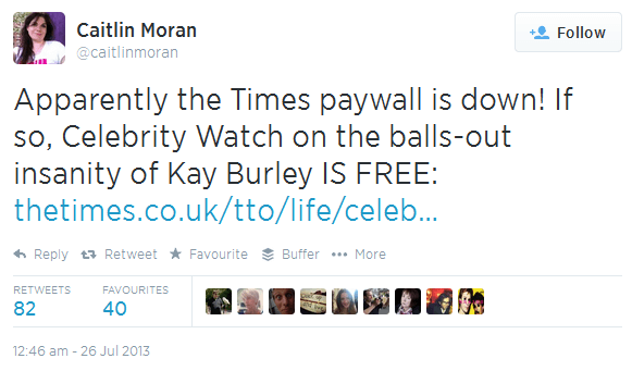 Caitlin Moran Paywall Down