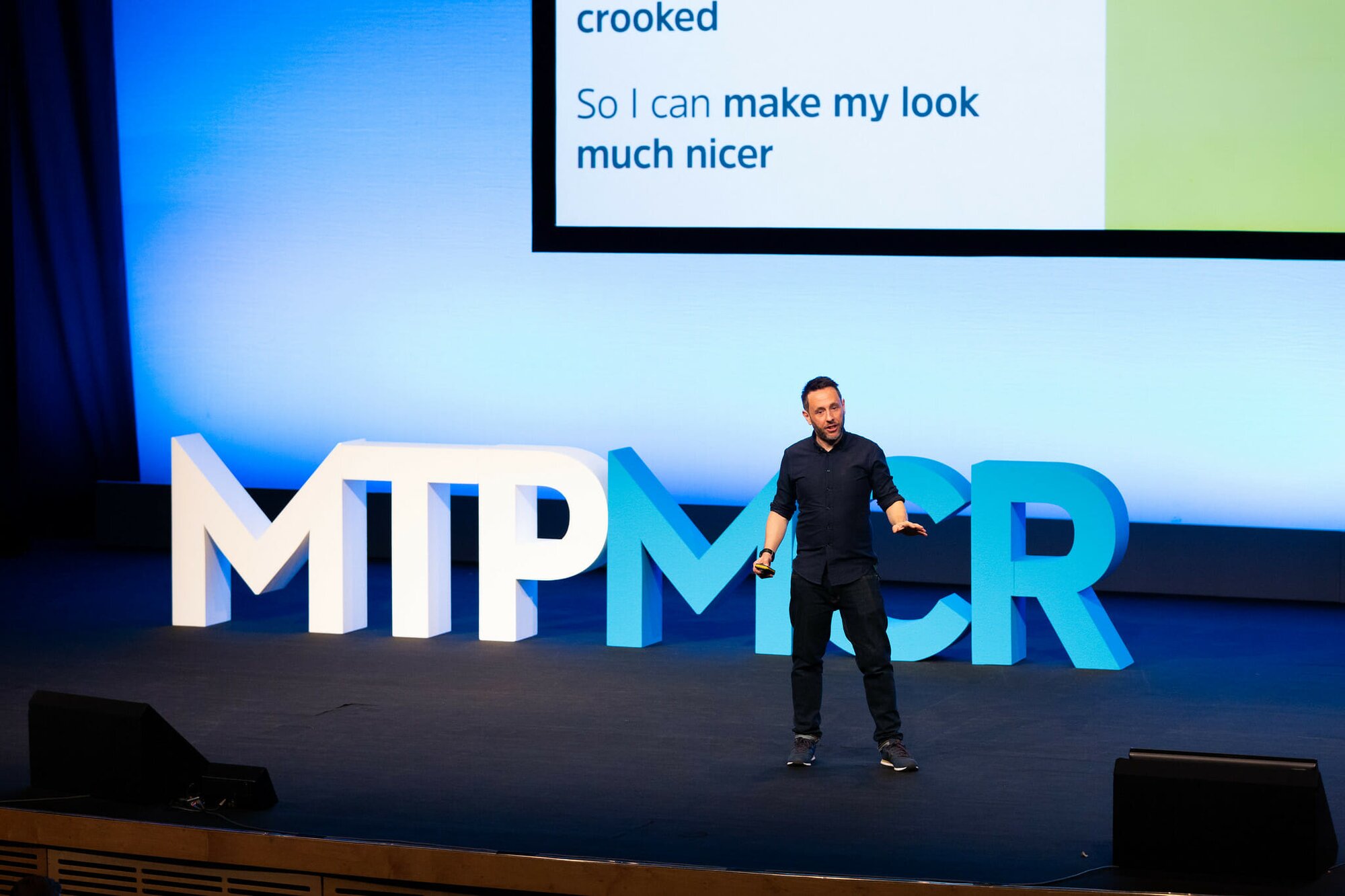 JOe Leech on the MTP ENgage stage