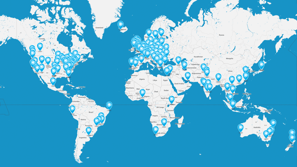 ProductTank Locations as of March 1, 2018