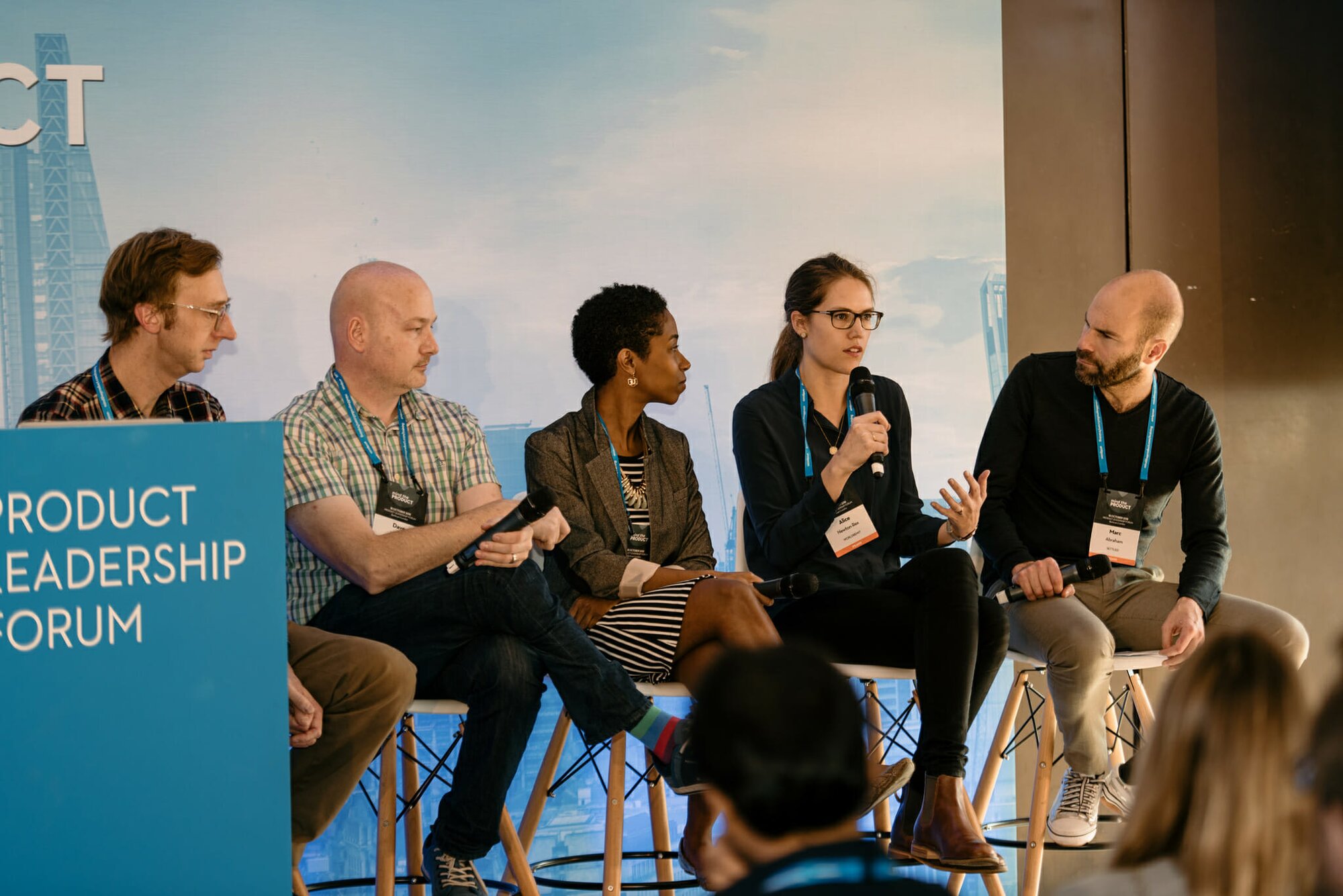 Marc Abraham leads a panel at mtpcon Leadership Forum