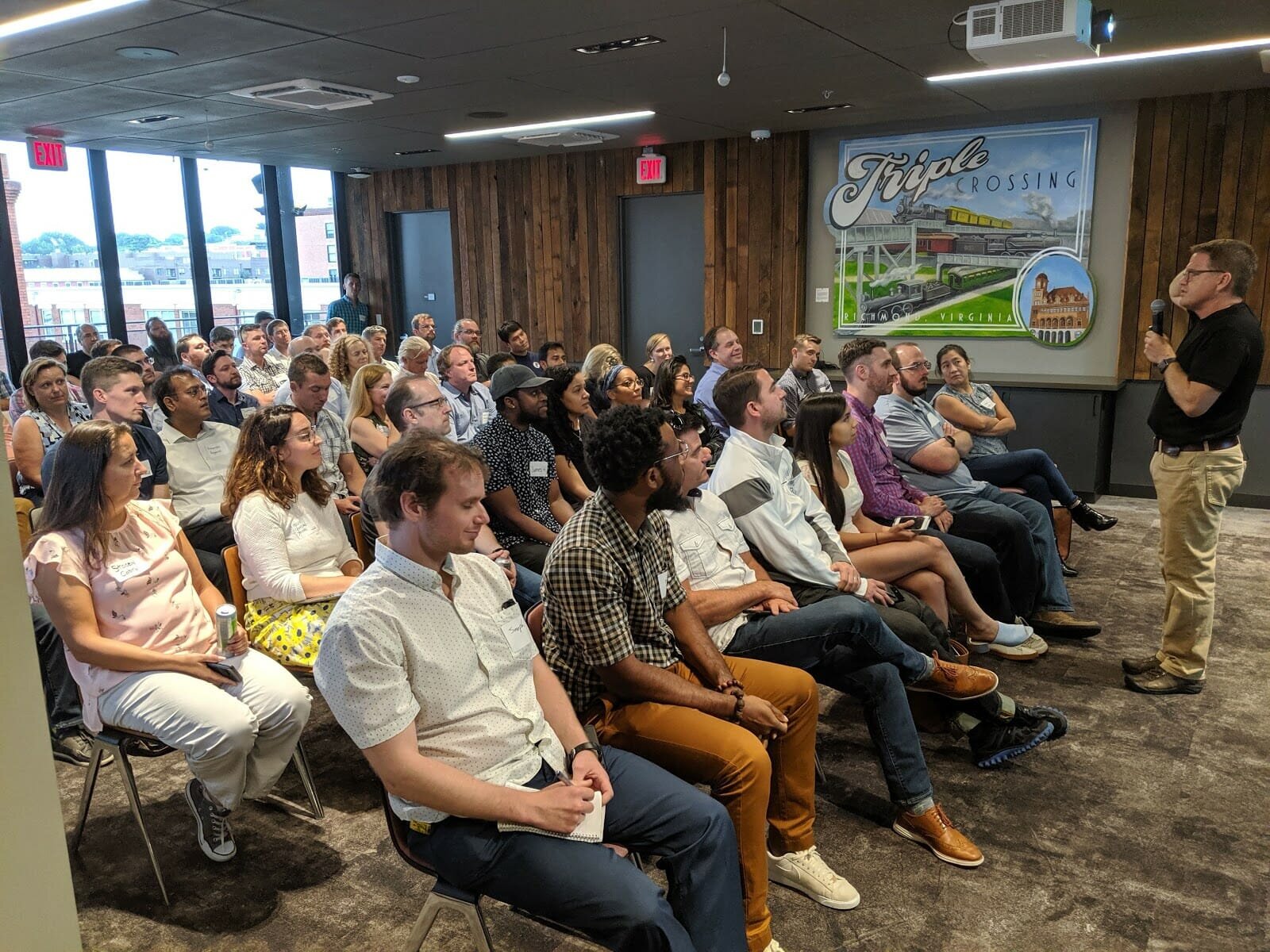 Gibson Biddle speaking at ProductTank Richmond