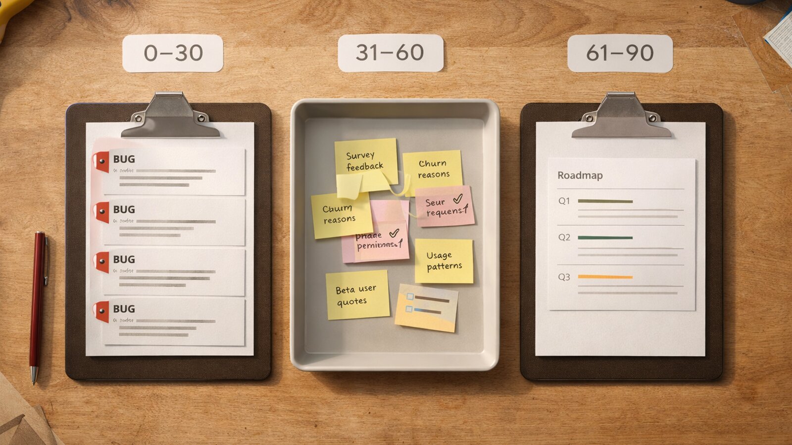 Navigating the first 30/60/90 days after launching a brand-new product