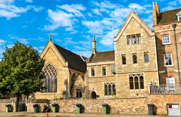 Traditional English houses in Peterborough the United Kingdom