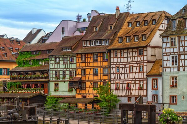 Historic quarter of petite france strasbourg france