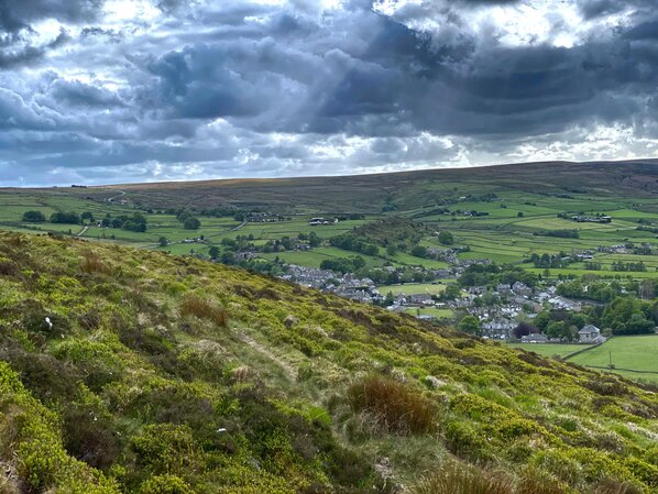 Scenic view of landscape against sky