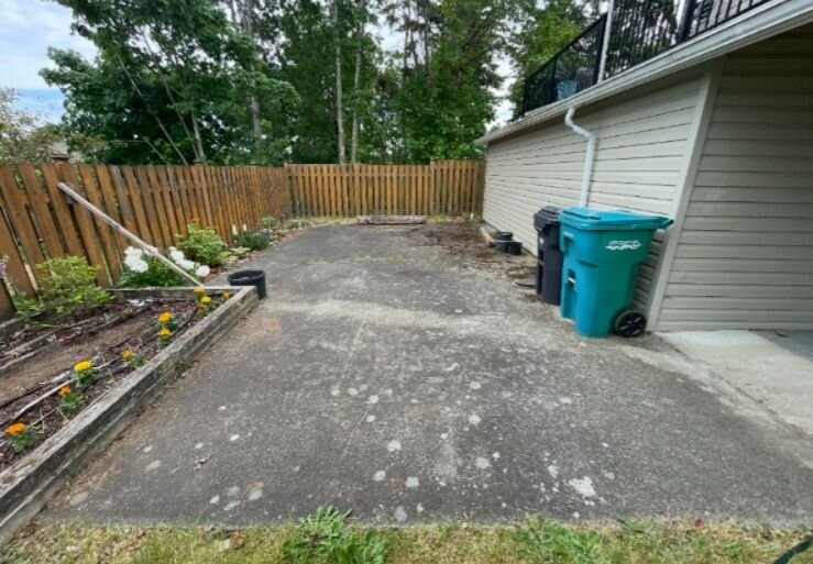 Pressure washing before cleaning