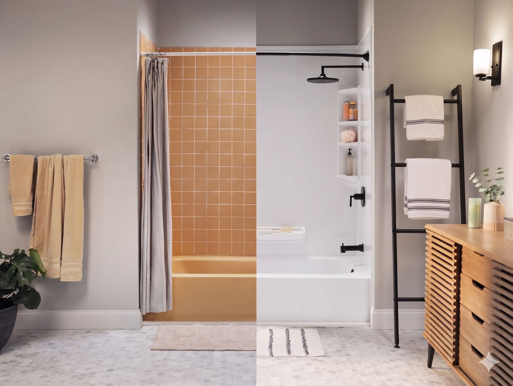 Las ventajas de remodelar un baño en un solo día