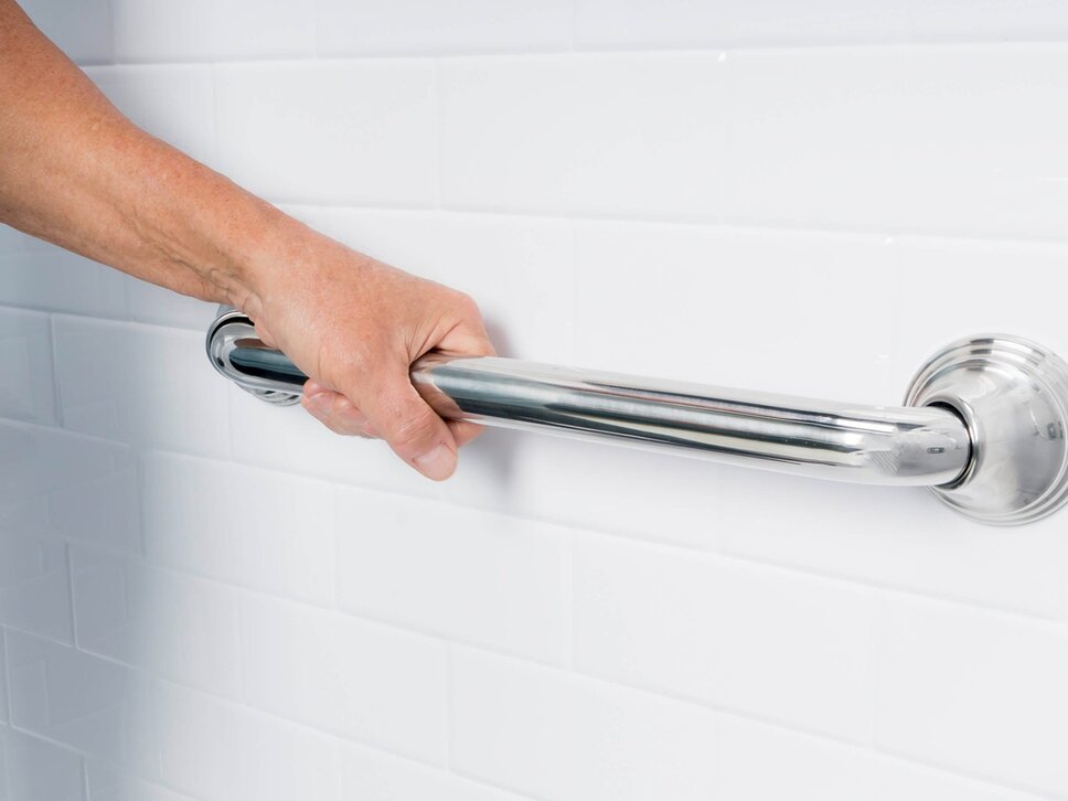 Grab bar for bathroom that can be add-on for safety reasons