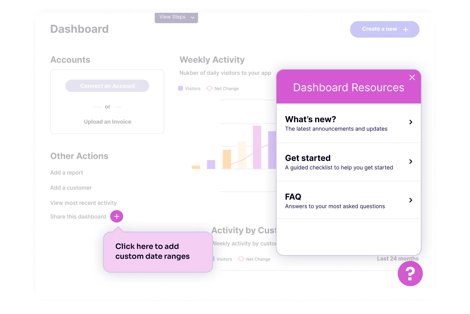 In-app guides illustration