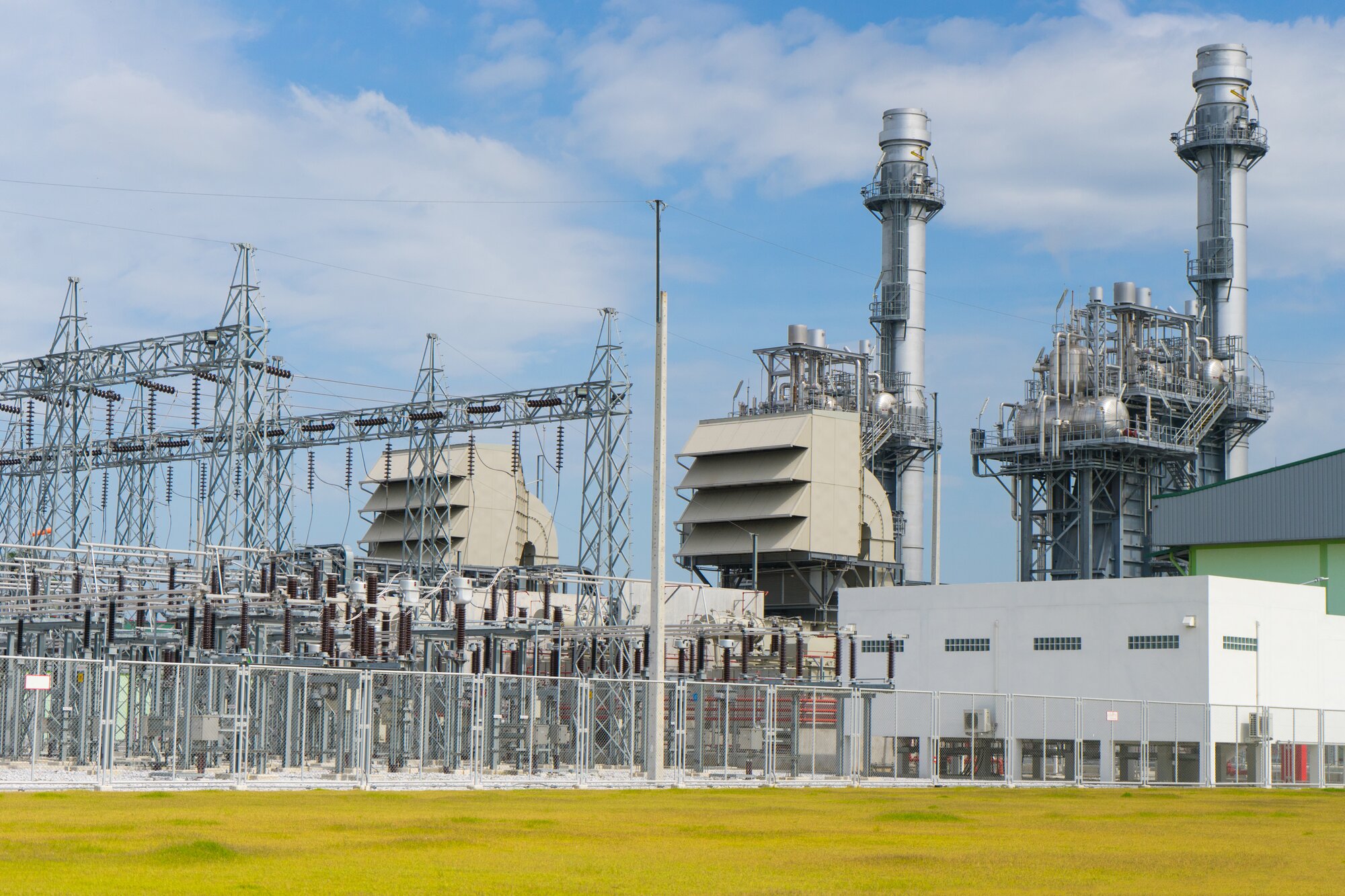 A large powerplant from afar.