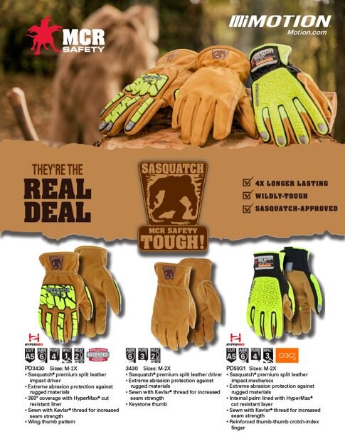 MCR Safety Sasquatch Gloves Flyer