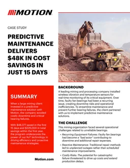 Motion - Mining Case Study