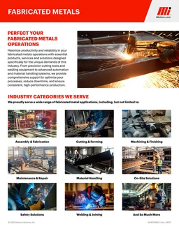 Motion Fabricated Metals Line Card