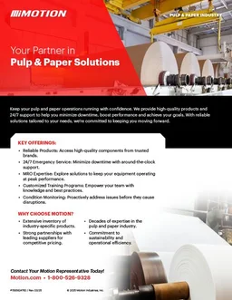 Motion: Pulp & Paper Solutions Brochure 