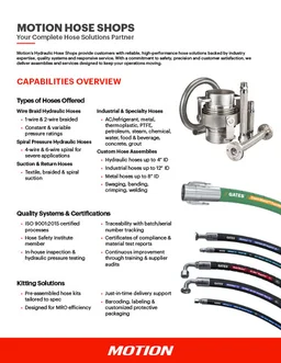 Motion: Motion Hose Shop Flyer