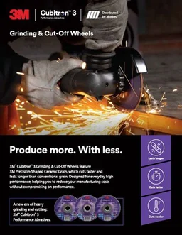 Motion-3M™ Cubitron™ 3 - Grinding & Cut-Off Wheels Brochure