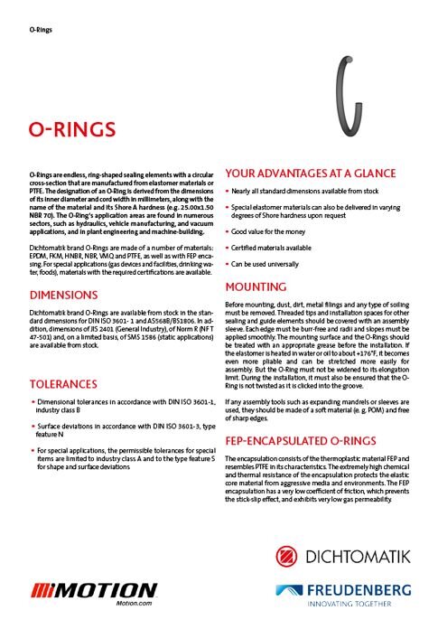 Ditchtomatik O-Rings Flyer