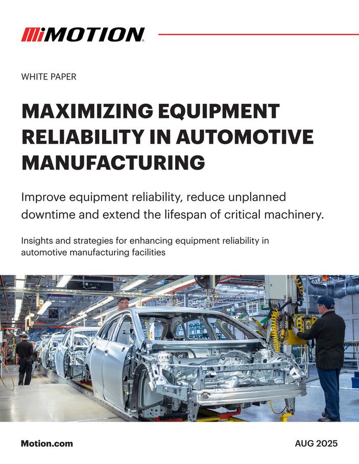 Motion Maximizing Equipment Reliability in Automotive Manufacturing