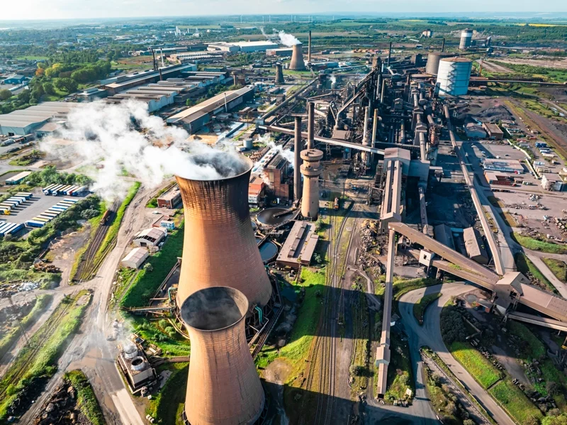 Aerial view of Steel Plant