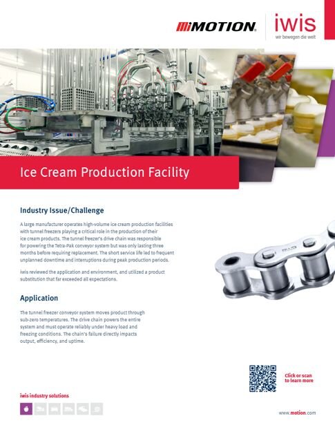 Motion/iwis: Ice Cream Production Facility Flyer