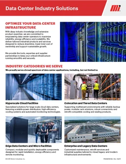 Data Center Industry Solutions Line Card