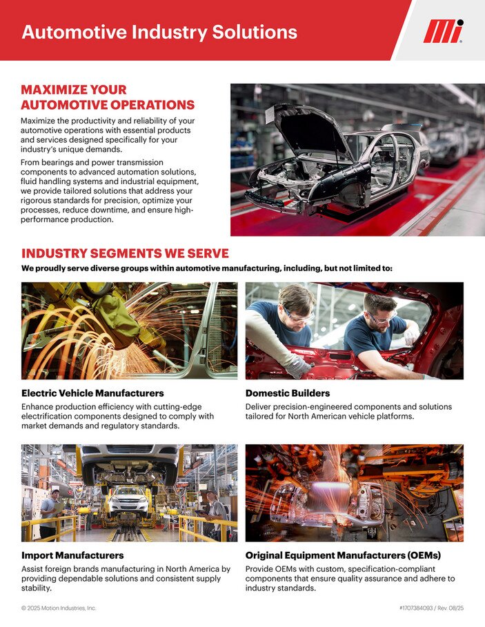 Motion Aggregate Solutions Line Card