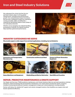 Motion Iron & Steel Industry Solutions Line Card