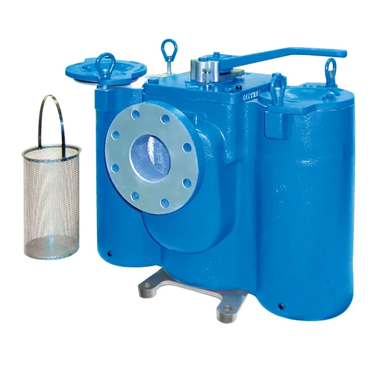 An automatic self-cleaning backwash strainer