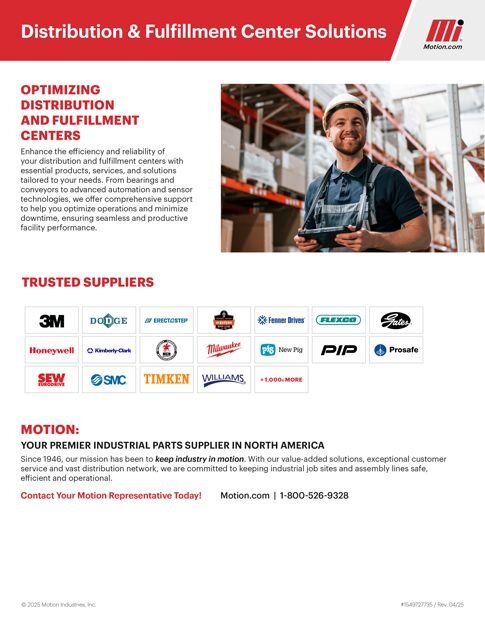 Motion: Distribution & Fulfillment Center Solutions Line Card