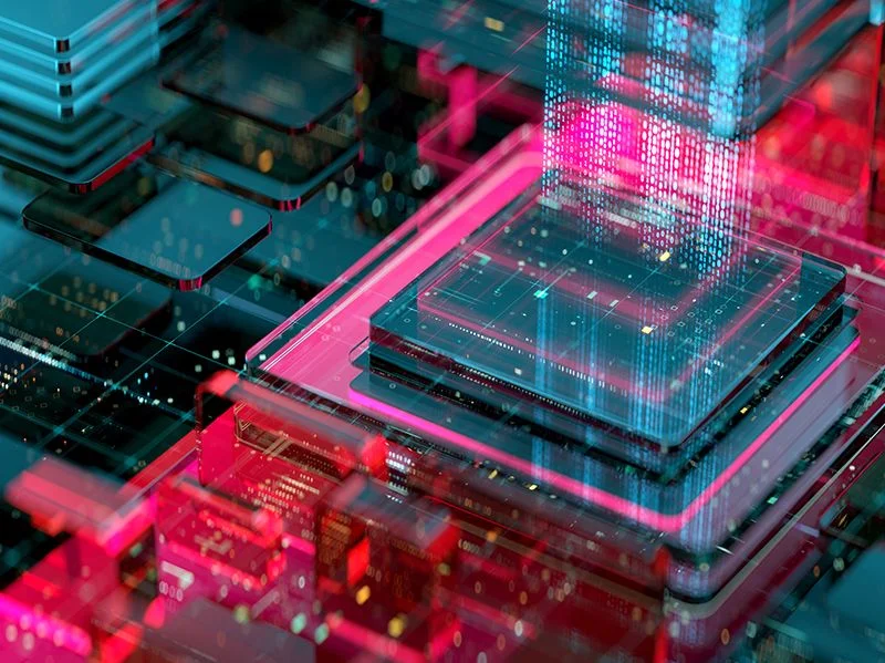 Abstract binary code and data background