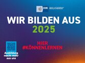 IHK Bild mit der Aufschrift, "Wir bilden aus 2024"