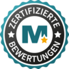 Ein zertifiziertes Siegel von Meinungsmeister, das die Echtheit aller Bewertungen garantiert.