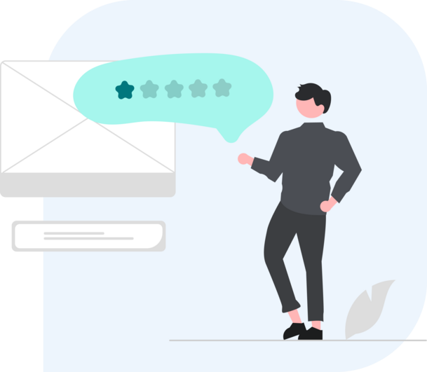 Eine Hand hält ein Smartphone, auf dem eine Sellwerk Mini-Website zu sehen ist.