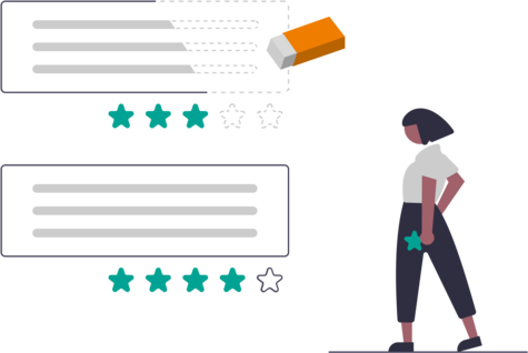 Produktbild von SELLWERK Produkt "Bewertungen löschen".