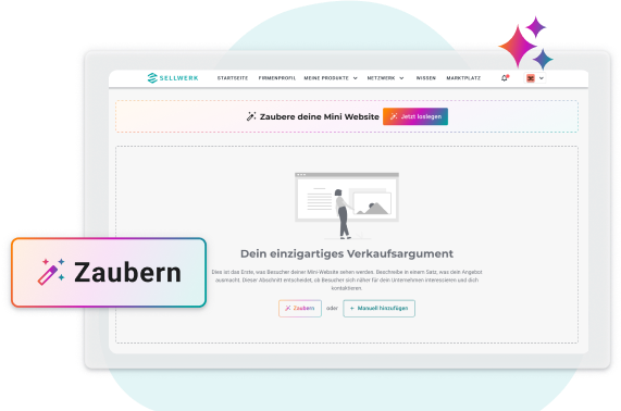 Beispiel für KI-generierte Mini-Website