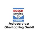 Logo von Bosch Service. Darunter steht Autoservice und Oberhachinh GmbH.