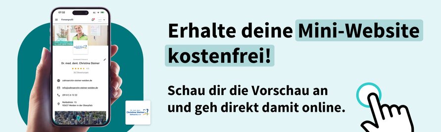 Erhalte deine Mini Website kostenfrei