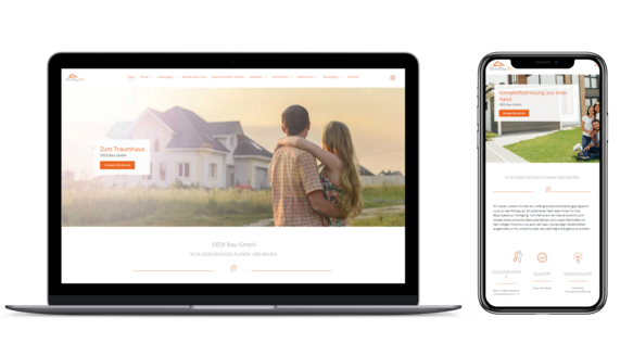 Beispiel einer Kunden-Website aus unserem Portfolio
