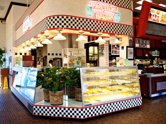 Inside Zippy's Kalihi, with the counter and dining room