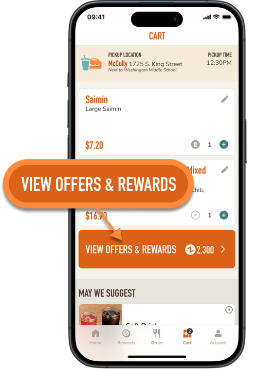 View Orders and Rewards