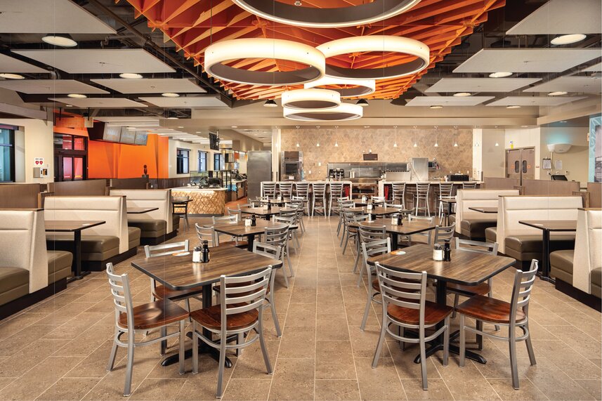 The dining room of a Zippy’s restaurant in Las Vegas