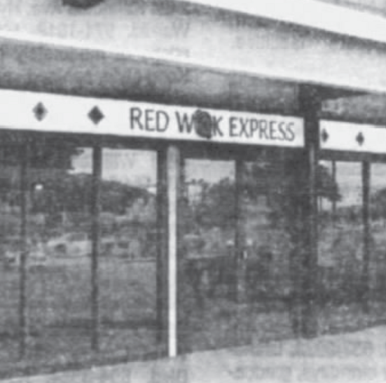The Red Wok Express storefront in Waiau Shopping Center