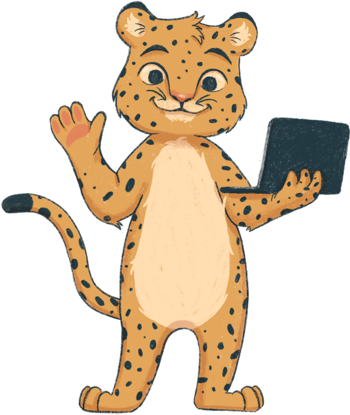 Chewy leopard character