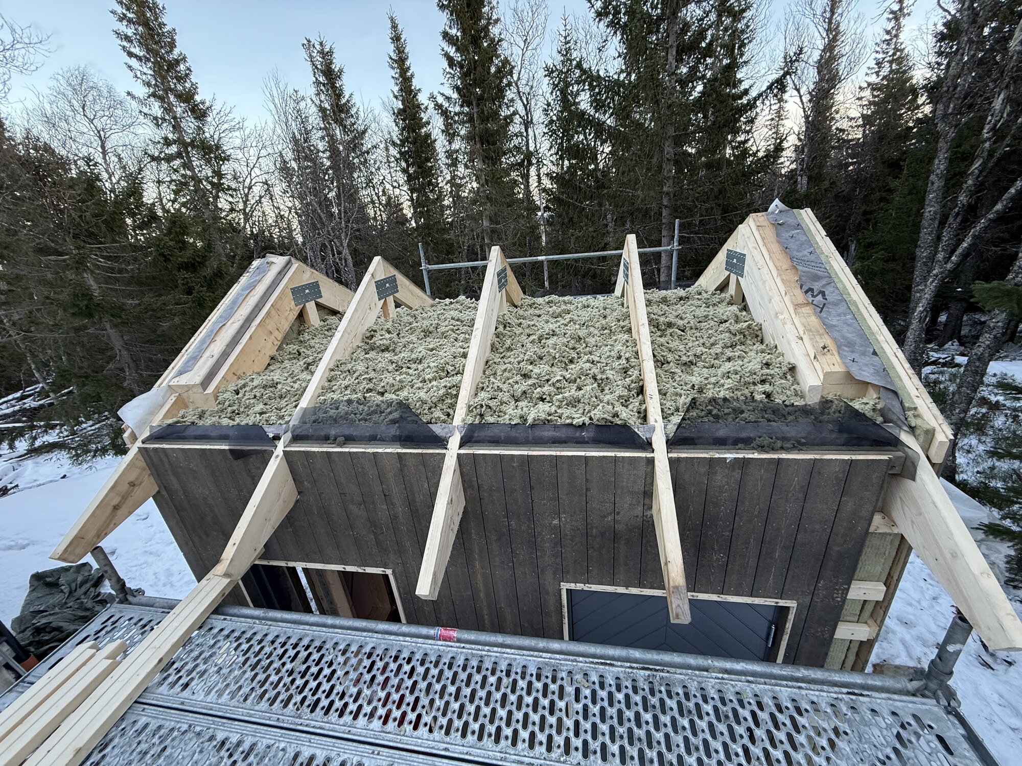 Konstruktion med isolering