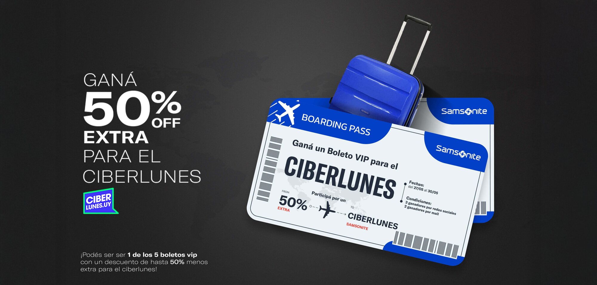 Sorteo Ciberlunes Samsonite